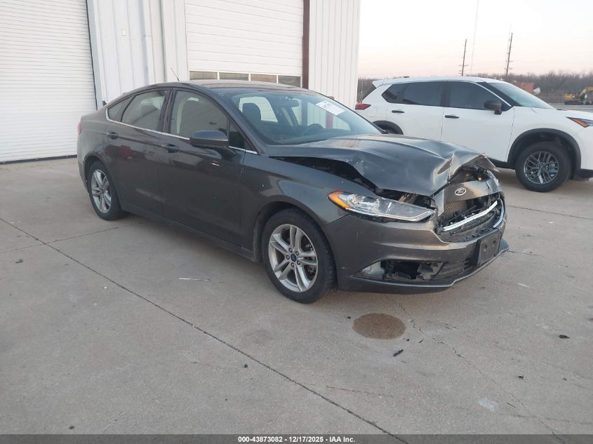 2018 Ford Fusion Se VIN: 3FA6P0HD8JR218207 Lot: 43873082