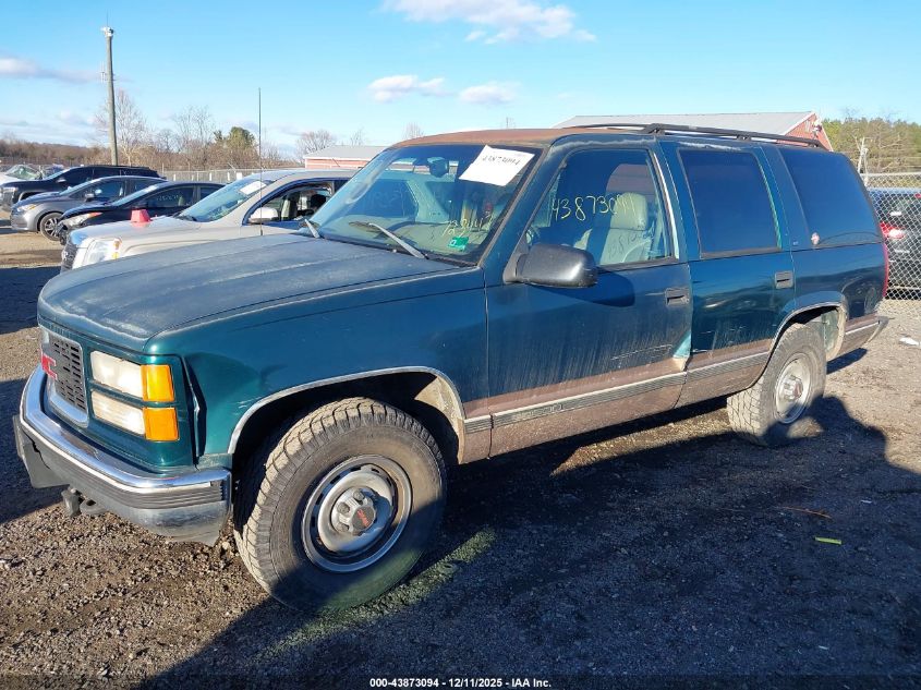 1998 GMC Yukon Slt VIN: 1GKEK13R7WJ723447 Lot: 43873094