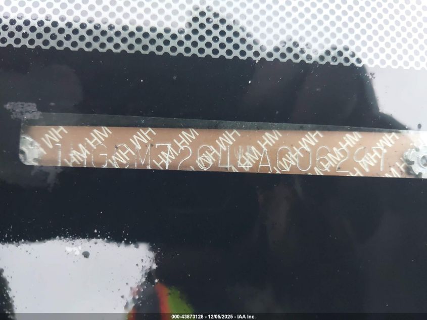 2004 Honda Accord Cpe Ex VIN: 1HGCM72644A006297 Lot: 43873128