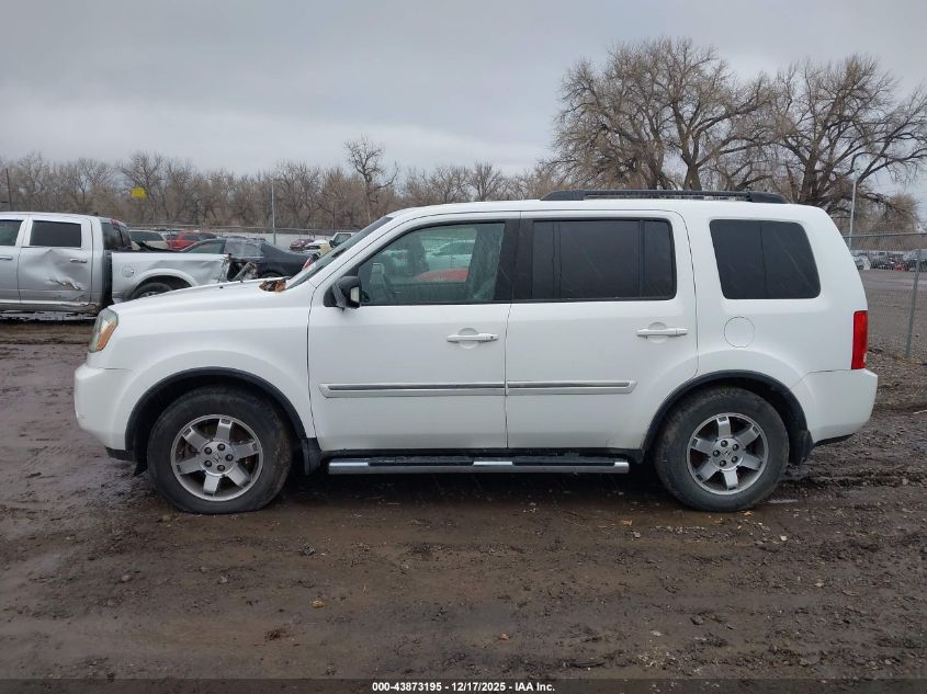 2010 Honda Pilot Touring VIN: 5FNYF4H92AB013539 Lot: 43873195