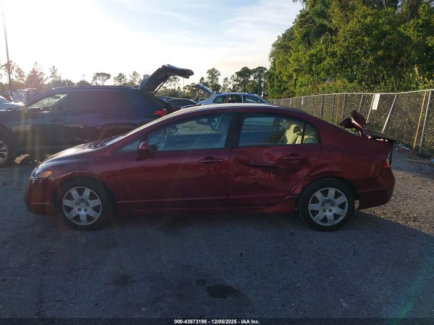 2008 Honda Civic Lx VIN: 1HGFA16548L007609 Lot: 43873198