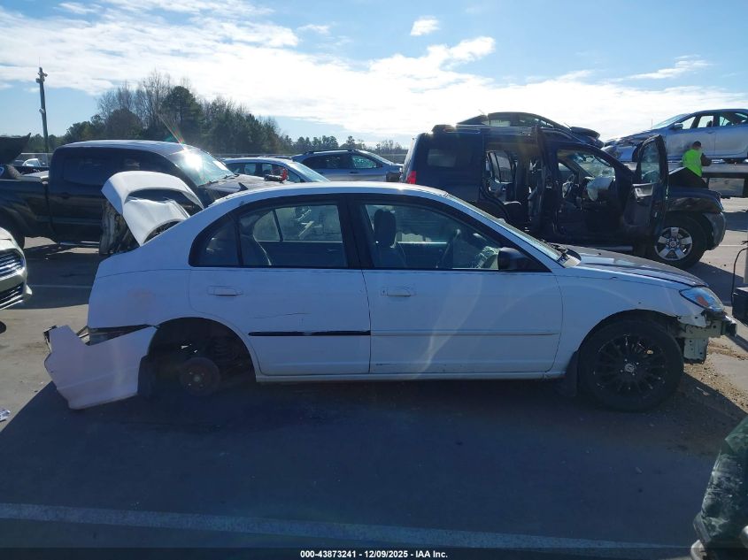 2005 Honda Civic Lx VIN: 2HGES155X5H571574 Lot: 43873241