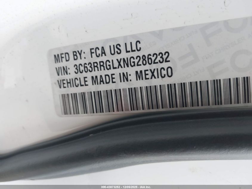 2022 Ram 3500 Tradesman 4X4 8' Box VIN: 3C63RRGLXNG286232 Lot: 43873252