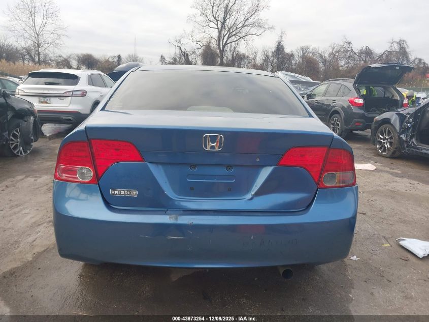 2008 Honda Civic Lx VIN: 1HGFA16558L086126 Lot: 43873254