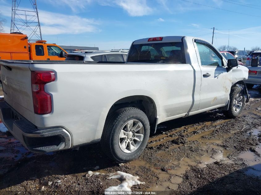 2021 Chevrolet Silverado 1500 2Wd Long Bed Wt VIN: 3GCNWAEF7MG471927 Lot: 43873258