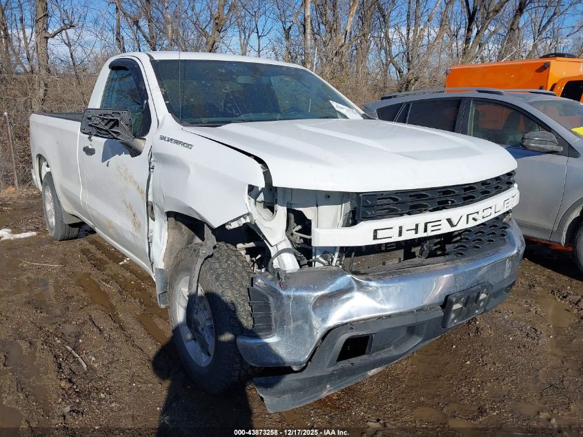 2021 Chevrolet Silverado 1500 2Wd Long Bed Wt VIN: 3GCNWAEF7MG471927 Lot: 43873258