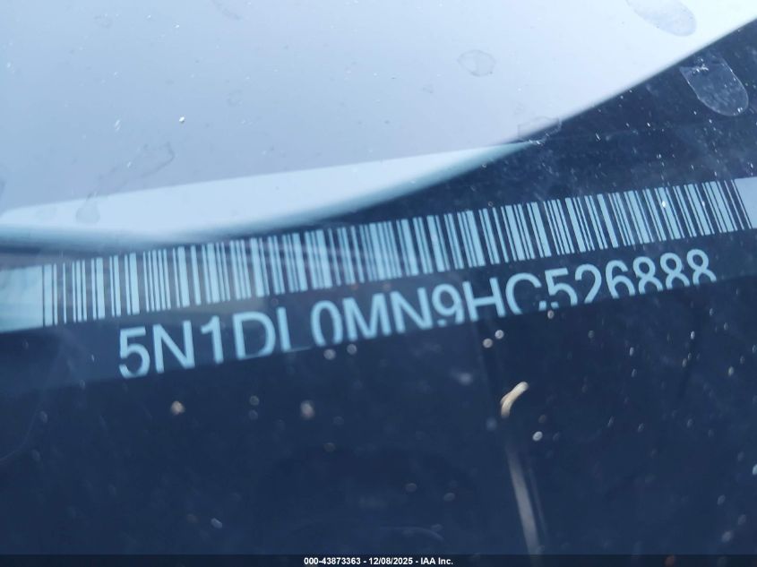 2017 Infiniti Qx60 VIN: 5N1DL0MN9HC526888 Lot: 43873363