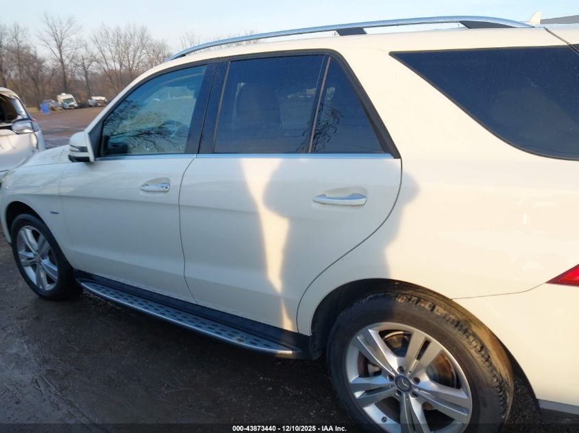2012 Mercedes-Benz Ml 350 Bluetec 4Matic VIN: 4JGDA2EB7CA050795 Lot: 43873440