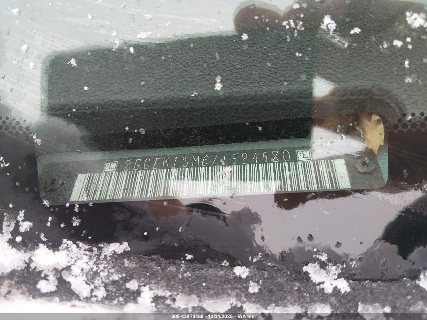 2007 Chevrolet Silverado 1500 Lt1 VIN: 2GCEK13M671524580 Lot: 43873469