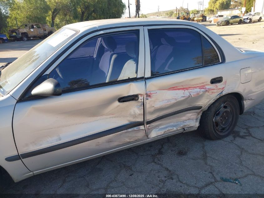 2001 Chevrolet Prizm VIN: 1Y1SK528X1Z431182 Lot: 43873498