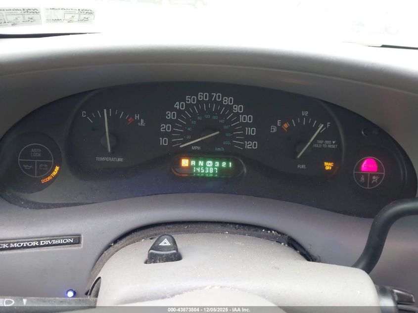 2000 Buick Century Custom VIN: 2G4WS52J2Y1284542 Lot: 43873504