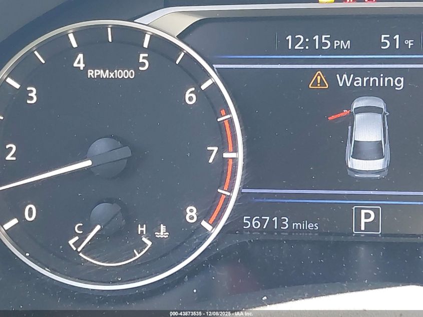 2022 Nissan Altima Sv Fwd VIN: 1N4BL4DV2NN354258 Lot: 43873535