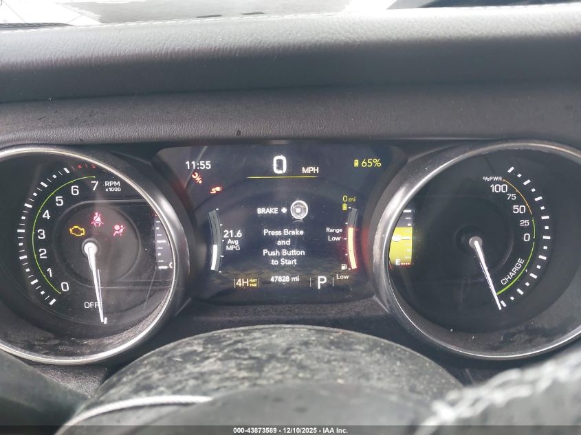 2022 Jeep Wrangler 4Xe Unlimited Sahara 4X4 VIN: 1C4JJXP68NW280968 Lot: 43873589