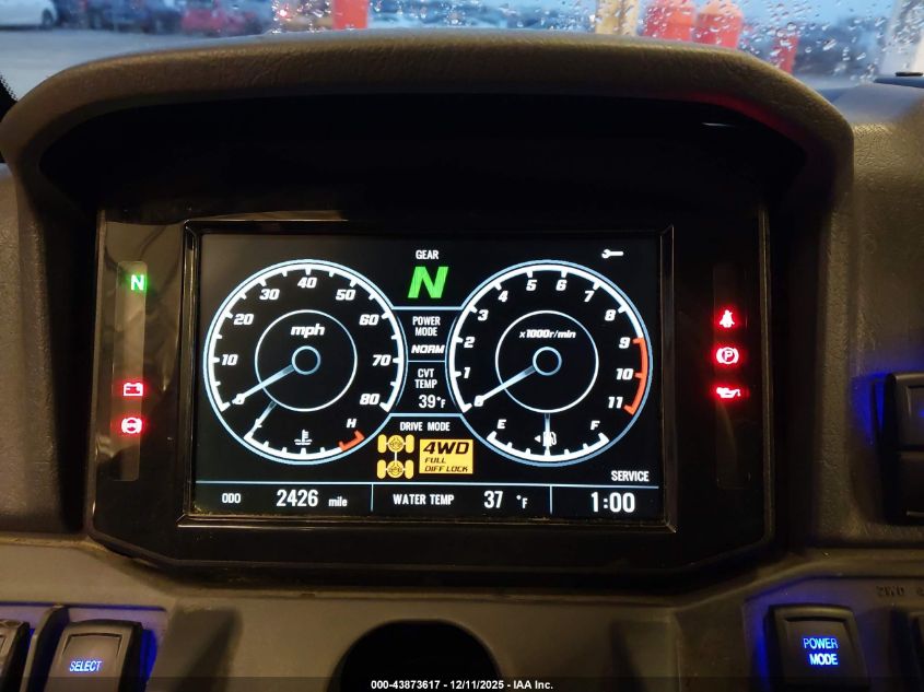 2025 Kawasaki Kwt1000 F VIN: JKAWTCF12SB500228 Lot: 43873617