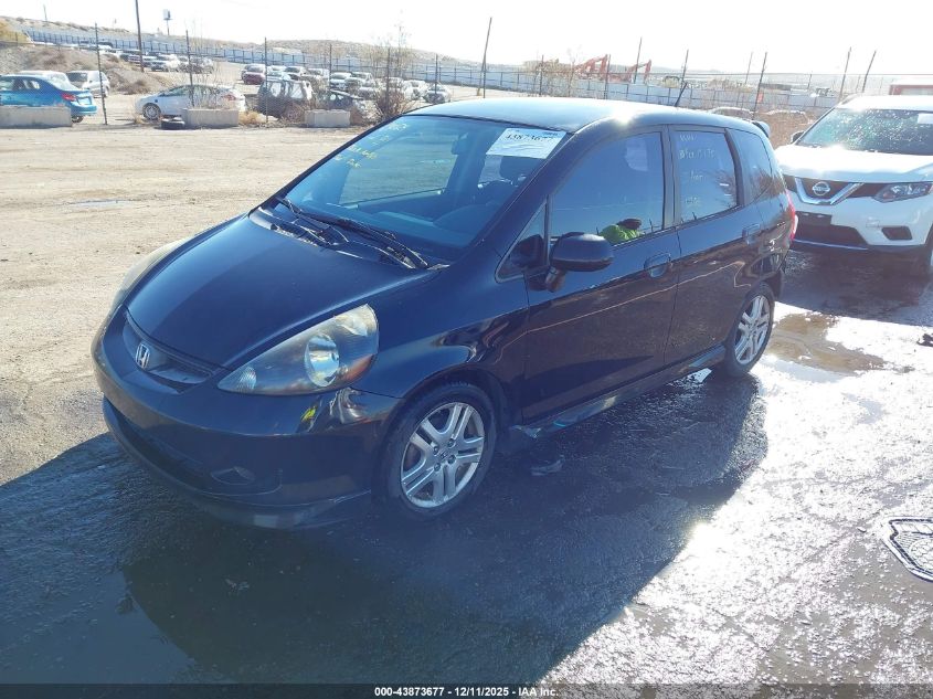 2008 Honda Fit Sport VIN: JHMGD386X8S033194 Lot: 43873677