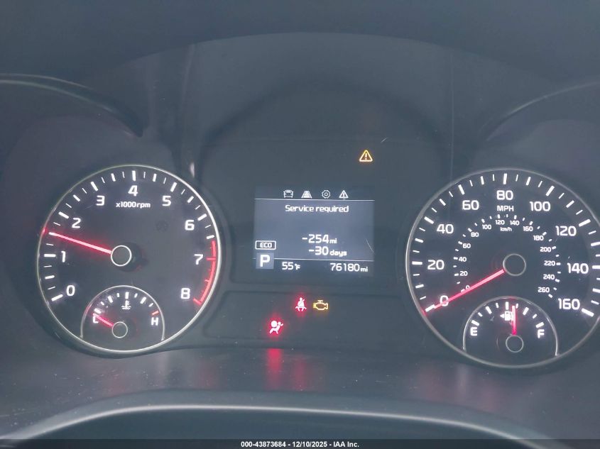 2019 Kia Optima Lx VIN: 5XXGT4L30KG336557 Lot: 43873684