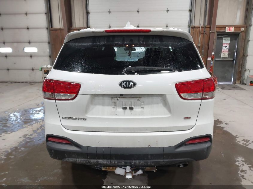 2018 Kia Sorento 2.4L Lx VIN: 5XYPGDA38JG347355 Lot: 43873727