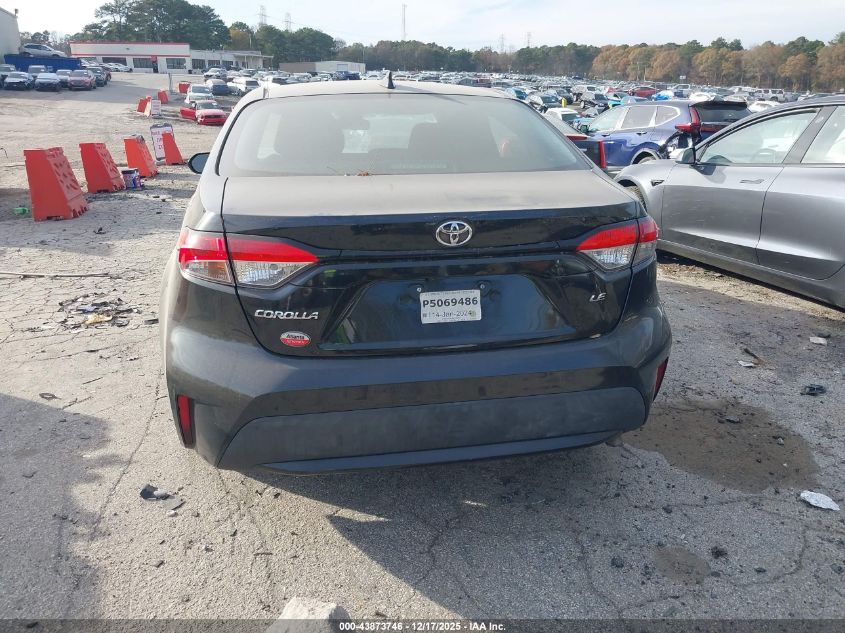 2021 Toyota Corolla Le VIN: 5YFEPMAE5MP186200 Lot: 43873746