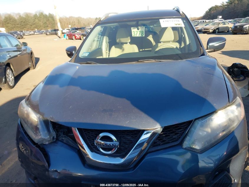 2014 Nissan Rogue Sv VIN: 5N1AT2MK3EC808590 Lot: 43873758