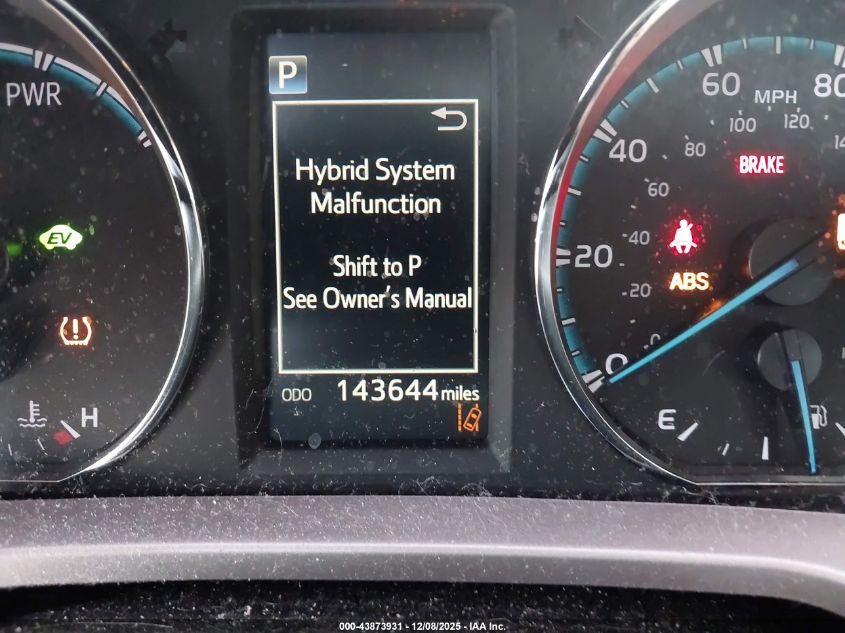 2018 Toyota Rav4 Hybrid Xle VIN: JTMRJREV4JD255841 Lot: 43873931