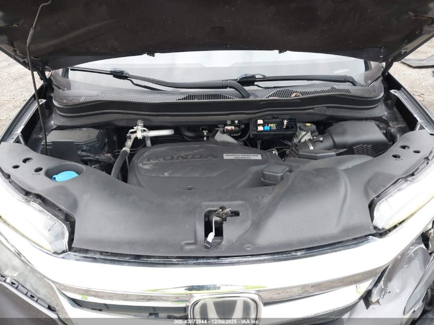 2019 Honda Pilot Ex-L VIN: 5FNYF6H57KB052279 Lot: 43873944