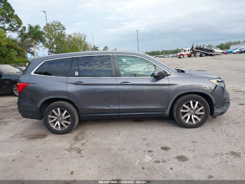2019 Honda Pilot Ex-L VIN: 5FNYF6H57KB052279 Lot: 43873944