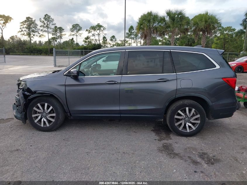 2019 Honda Pilot Ex-L VIN: 5FNYF6H57KB052279 Lot: 43873944