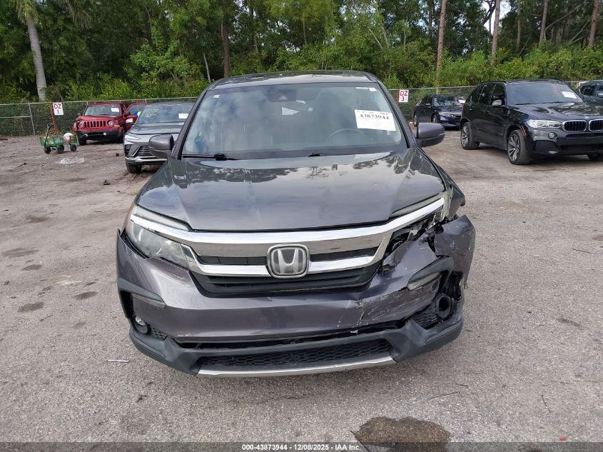 2019 Honda Pilot Ex-L VIN: 5FNYF6H57KB052279 Lot: 43873944