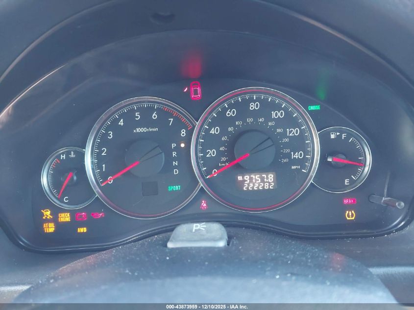 2009 Subaru Outback 2.5I VIN: 4S4BP61C697315188 Lot: 43873959