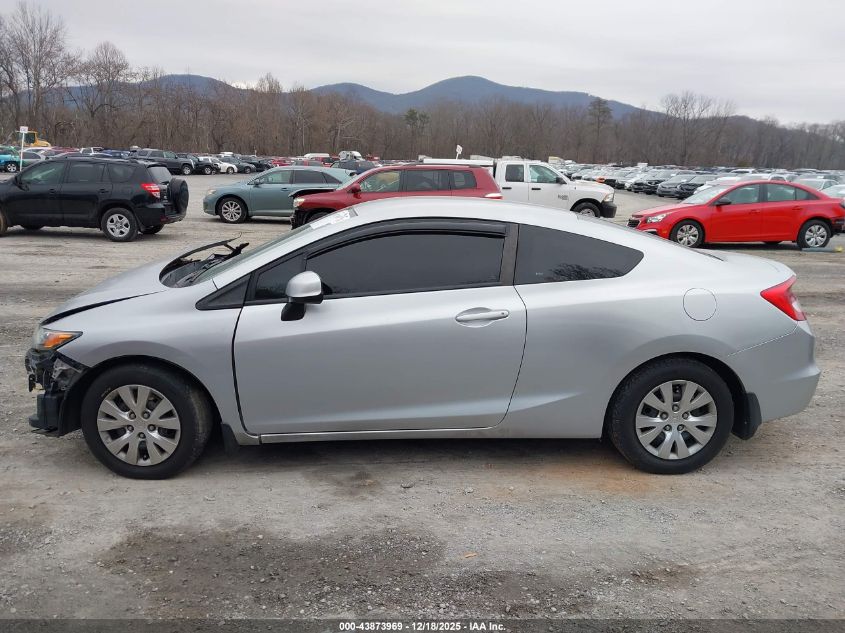 2012 Honda Civic Lx VIN: 2HGFG3B52CH545537 Lot: 43873969