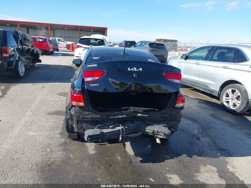 2022 Kia Rio S VIN: 3KPA24ADXNE484619 Lot: 43873975