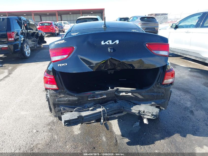 2022 Kia Rio S VIN: 3KPA24ADXNE484619 Lot: 43873975