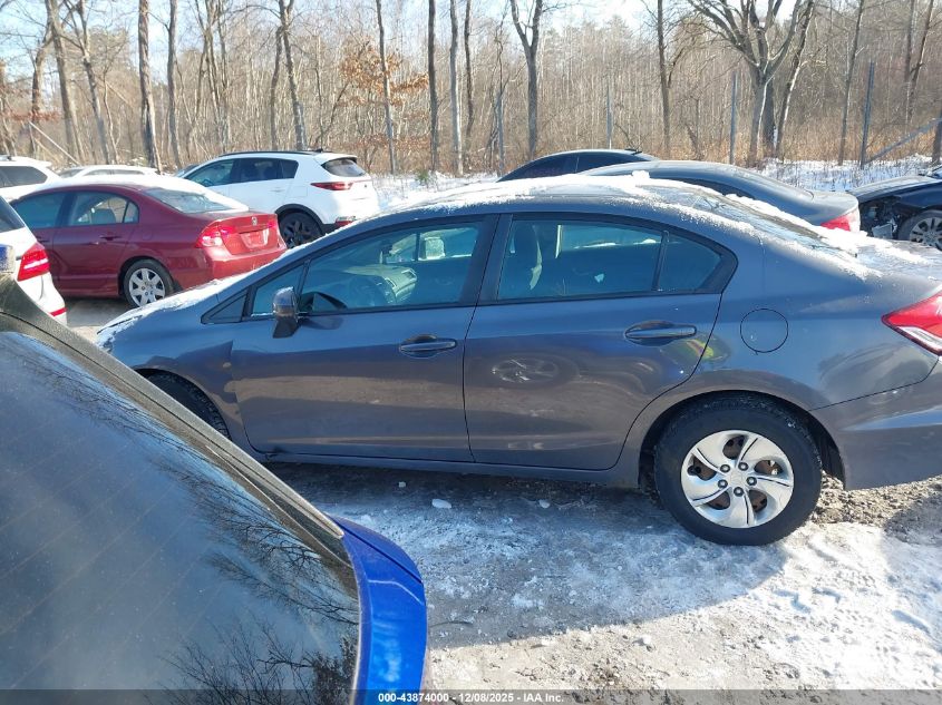 2015 Honda Civic Lx VIN: 19XFB2F5XFE057521 Lot: 43874000