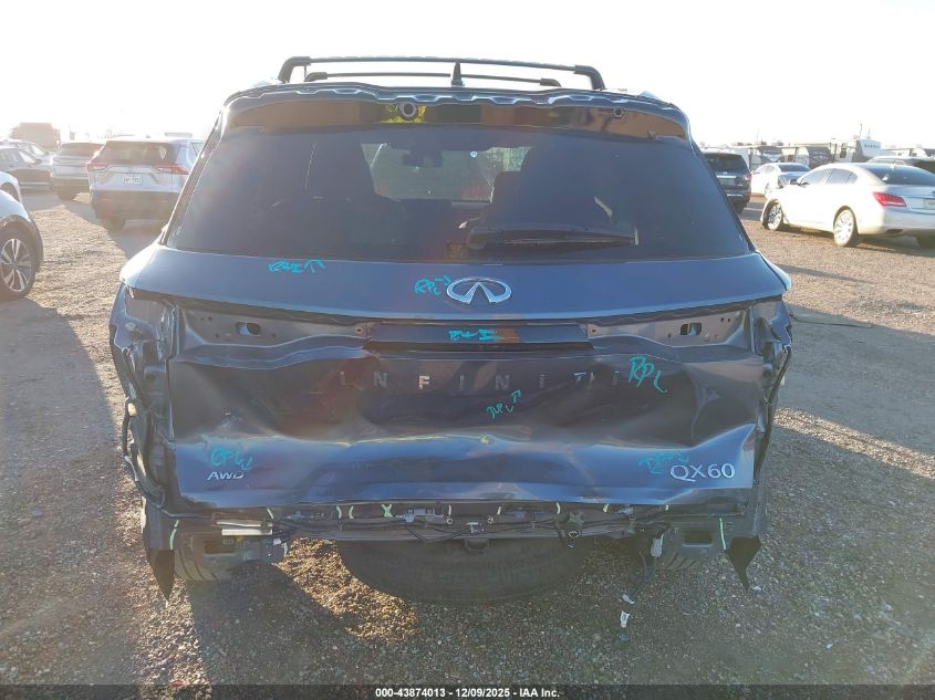 2025 Infiniti Qx60 Autograph Awd VIN: 5N1AL1HU0SC349214 Lot: 43874013