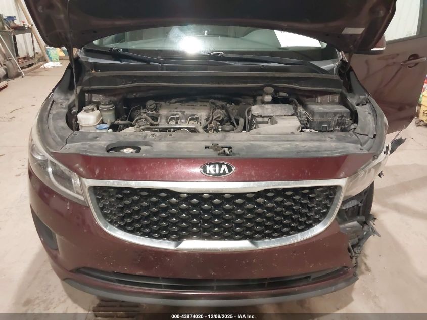 2017 Kia Sedona Lx VIN: KNDMB5C18H6284404 Lot: 43874020