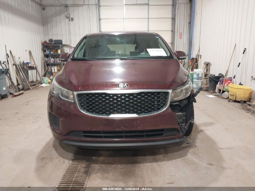 2017 Kia Sedona Lx VIN: KNDMB5C18H6284404 Lot: 43874020