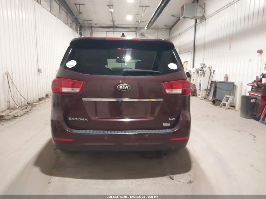 2017 Kia Sedona Lx VIN: KNDMB5C18H6284404 Lot: 43874020