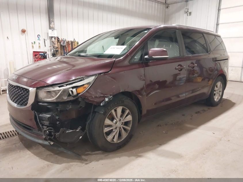 2017 Kia Sedona Lx VIN: KNDMB5C18H6284404 Lot: 43874020