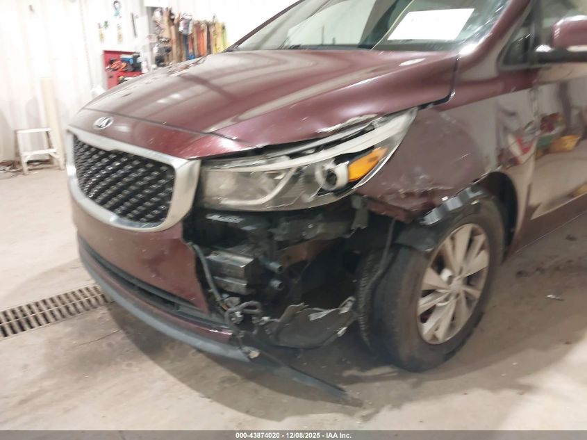 2017 Kia Sedona Lx VIN: KNDMB5C18H6284404 Lot: 43874020