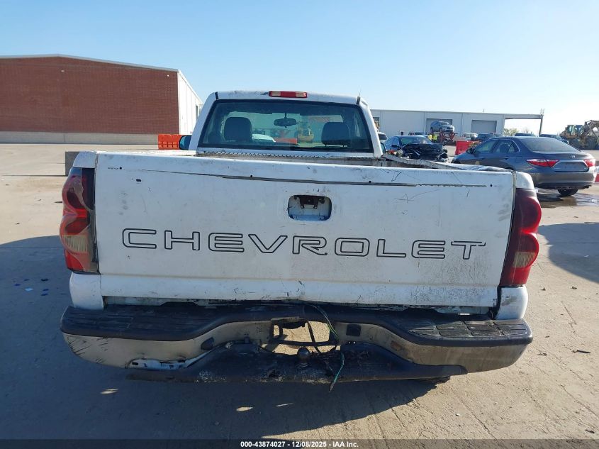 2005 Chevrolet Silverado 1500 Work Truck VIN: 1GCEC14VX5Z157353 Lot: 43874027