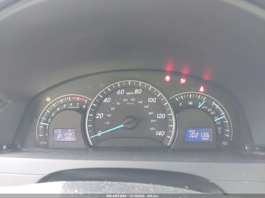 2012 Toyota Camry Le VIN: 4T1BF1FK1CU587775 Lot: 43874044