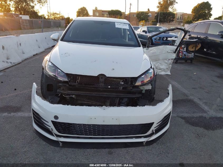 2016 Volkswagen Golf Gti S W/Performance Package 4-Door VIN: 3VW547AU3GM015603 Lot: 43874050