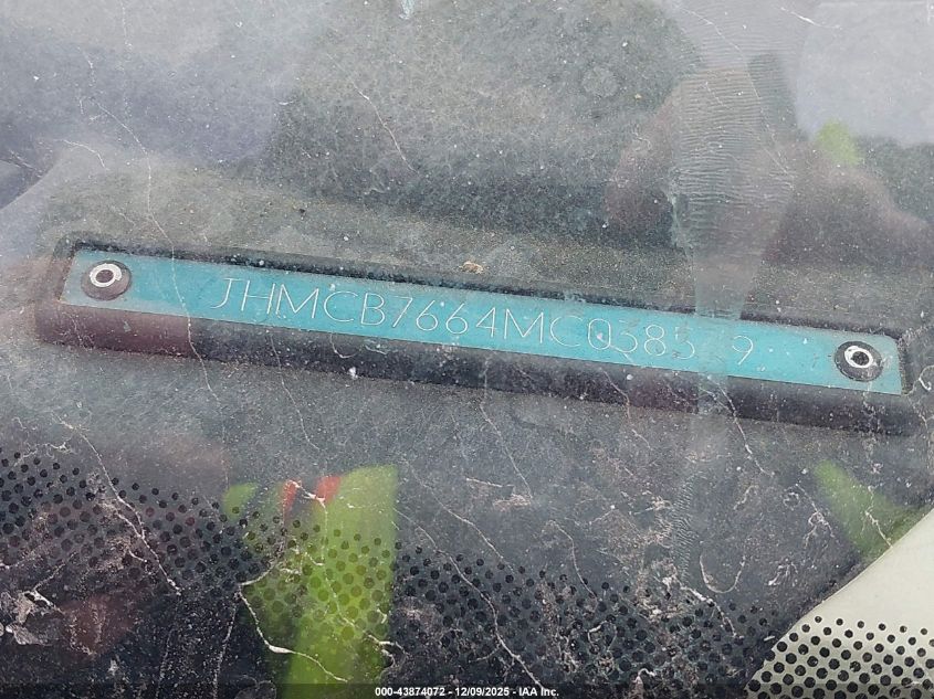 1991 Honda Accord Ex/Ex-R VIN: JHMCB7664MC038569 Lot: 43874072