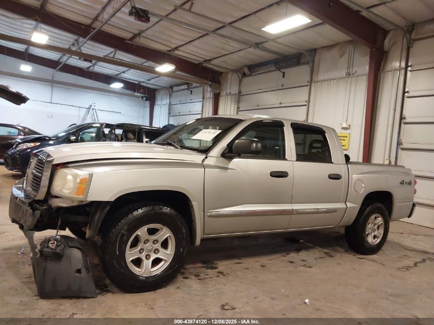 2005 Dodge Dakota Slt VIN: 1D7HW48N55S277740 Lot: 43874120