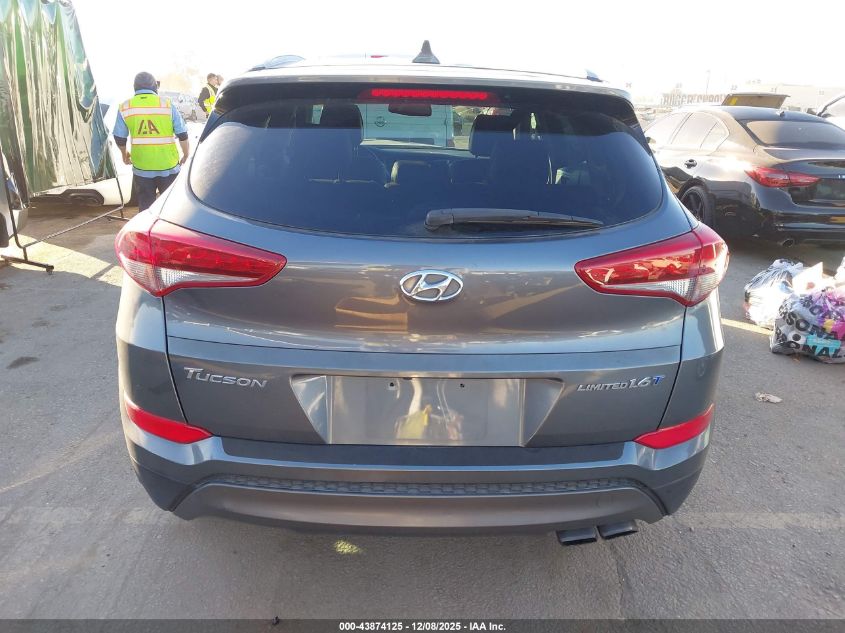 2016 Hyundai Tucson Limited VIN: KM8J33A28GU112086 Lot: 43874125