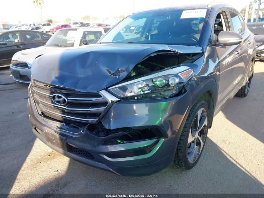 2016 Hyundai Tucson Limited VIN: KM8J33A28GU112086 Lot: 43874125