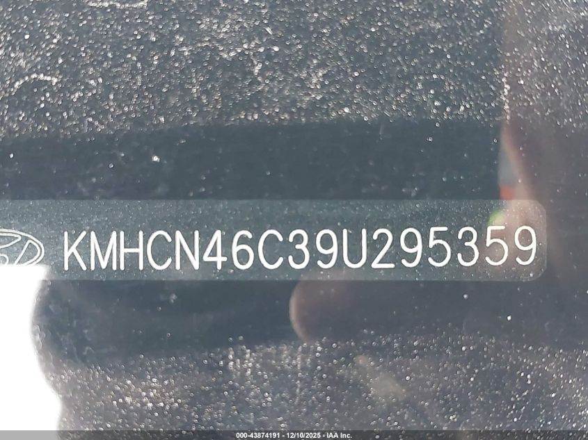 2009 Hyundai Accent Gls VIN: KMHCN46C39U295359 Lot: 43874191