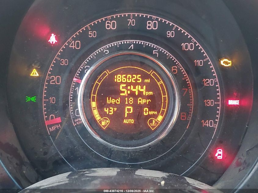 2014 Fiat 500 Sport VIN: 3C3CFFBR6ET207968 Lot: 43874216