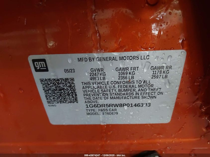 1G6DR5RW8P0146333 2023 CADILLAC CT5-V photo no. 9