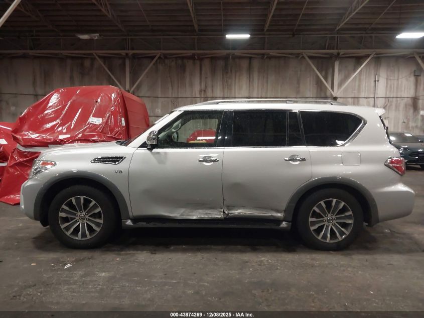 2019 Nissan Armada Sl VIN: JN8AY2NC2KX511879 Lot: 43874269